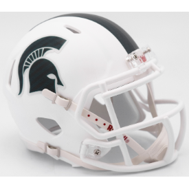 Riddell Michigan State Spartans Matte White Speed Mini Helmet